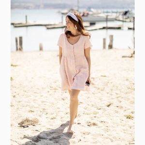 Jilly Box Jillian Harris X Priv Pink Linen Dress XL